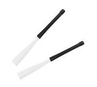 NULYLU 2pcs Nylon Jazz Drum Brushes Lightweight and for Percussion Instruments Essential Accessory for Musicians for Versatile Set Use