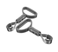 NULYLU 2pcs Portable Car Door Assist Handle Easy Install Bus and Subway Grab Rings for Elderly Support Versatile Grip for Vehicle Aid and Trash Can Lid Lifter