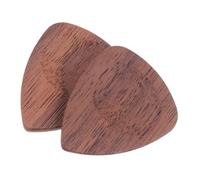 NULYLU 2Pcs Portable Wood Folk Guitar Picks Smooth Surface Lightweight Plectrums for Acoustic Guitar Players Easy to Carry and Play