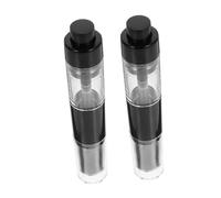 NULYLU 2pcs Refillable Press Powder Brush with Soft Skin-friendly Bristles for Foundation Concealer Application Travel Makeup Brushes Portable for Loose Pressed Powder Use