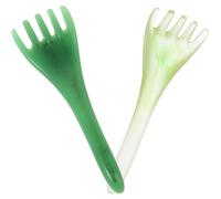 NULYLU 2pcs Resin Beeswax Scalp Massage Comb Set, 5-Claw Head Scratcher Massager for Scalp Gua Sha Therapy, Green and Light Green Head Massage Tools for Relaxation and Hair Care