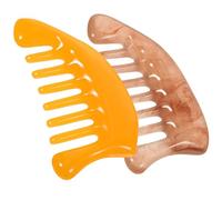 NULYLU 2pcs Resin Massage Comb Set with Comfortable to Skin Design, Safe Massage Use, Multi-Functional Guasha Scraping Board for Scalp and Neck Relaxation