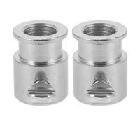 NULYLU 2pcs Rotisserie Spit Rod Accessories Bbq Grill Accessories Set for Outdoor Grilling Iron-plated Chrome Silver M6 Screw Safer Grilling Wear-resistant for Bbq Enthusiasts