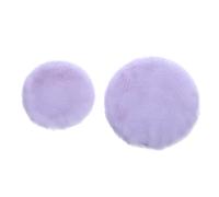 NULYLU 2pcs Round Powder Puff for Makeup Small Portable Face Puff for Loose Powder and Foundation Dual-sided Makeup Applicator for Daily Use and Travel