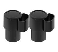 NULYLU 2pcs Sax End Plugs Saxophone Neck Plug Bent Neck Key Cap Black Plastic Quick Installation Protects Saxophone from Damage for Home on The Go