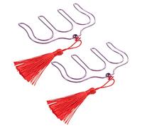NULYLU 2pcs Sheet Music Score Clip with Tassel Durable Metal Page Holder for Sheet Music Notebooks and More Easy to Use and Readers