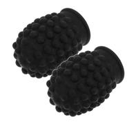 NULYLU 2pcs Silicone Drumstick Mute Covers Noise Reduction Drumstick Protectors for Silent Practice at Home and School Teaching Black Accessories for Quiet Drumming