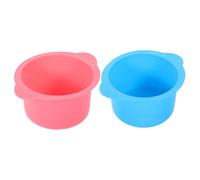 NULYLU 2pcs Silicone Wax Bowl High Temperature Resistant Wax Pot Liner Reusable Non Stick Easy Demolding