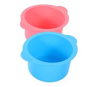 NULYLU 2pcs Silicone Wax Warmer Bowl High-temperature Resistant Liner for Hair Removal Wax Pot Capacity Non-stick Applicator Bowls and for Efficient Therapy