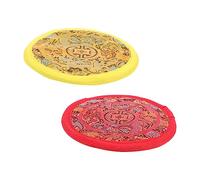NULYLU 2pcs Singing Bowl Pads Chime Bowl Mats for Meditation Giant Floor Cushions Buddhism Products