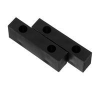 NULYLU 2pcs Sliding Window Limiter Plastic Blocks High Strength Nylon Material Lightweight Black Security Lock Restrictor for Home Sliding Doors