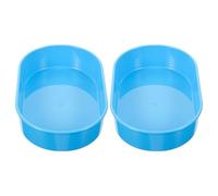 NULYLU 2pcs Small Blue Medical Pill Counting Tray for Hospital Cart, Plastic Medication Dispensing Organizer, Daily Tablet Dispenser for Precise Pill Management