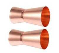 NULYLU 2pcs Stainless Steel Jigger Cups for Bartending, Reusable Measuring Cups with Dual Heads, Not Easy to Leave Stains, for Party and Restaurant Use