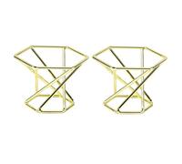 NULYLU 2pcs Stainless Steel Powder Puff Stand Powder Puff Holder Stylish Drying and Storing Makeup Sponge Rack for Women Elegant Cosmetic Storage Tray