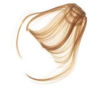 NULYLU 2pcs Straight Bangs Wig Clip Bangs for Women Fake Hair Women Hairpiece Suitable for Ages and Face Shapes