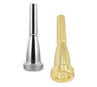 NULYLU 2pcs Trumpet Mouthpiece Professional Copper and Silver Mouthpieces for Beginners Lightweight and Portable Design for Musicians The Go