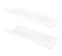 NULYLU 2pcs U-Shaped Acrylic Cake Roll Molding Tools Set with 7.5cm 9.8cm Inner Diameter for Roll Baking Cake Mold Organizer for Dessert Decoration and Professional Making