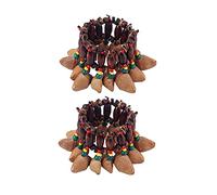 NULYLU 2pcs Unique Handbell Bracelet African Drum Bell Wrist Bell Ornaments for Parties and Events