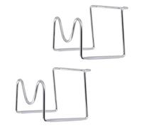 NULYLU 2pcs Water Bucket Stand Water Bottle Stand 5l Stainless Steel U-shaped Holder with Non-slip Rubber Stable Holding Bracket for Home and Hotel Use