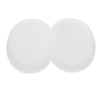NULYLU 2Pcs White Marble Massage Stone Set Hot and Cold Spa Stones for Face and Body Massage with Essential Oil Compatibility for Home and