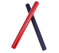 NULYLU 2pcs Wooden Rhythm Music Sticks for Boys and Early Educational Percussion Instrument with Smooth Surface Red and Blue Tapping Sticks for Learning Rhythm