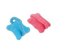 NULYLU 2pcs Wrist Pad Mouse Wrist Support Mouse Wristband Bow Style Soft Pp Cotton Crystal Wool Fabric Anti-Lost Multi-Purpose for Office Use Color
