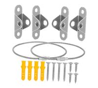 NULYLU 2sets Earthquake Furniture Anchors Childproof Wall Anchors Heavy Duty Straps Secure Mounting Kit for Safety