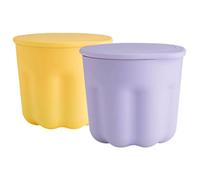 NULYLU 2sets Makeup Brush Cleaning Tool Silicone Rinsing Bowl for Makeup Tools Compact Design for Easy Storage for Cleaning Sponges and Brushes