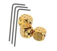 NULYLU 3 Set Dice Shape Guitar Volume Tone Knobs with Wrench for Electric and Acoustic Guitars, Metal Material with Stable Rotation, Unique Stylish Design for Beginners and Professionals