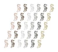NULYLU 30 Pcs Dragon Nail Charms 3d Decorative Nail Charm with Chinese Style Embossed Dragon Shape, Aluminium Alloy Material, Lightweight for Manicure Decoration and Random Color