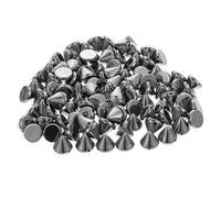 NULYLU 300 Pcs Silver Spike Cone Studs Rivets Beads for Bags and Denim, DIY Project Design and Clothing Decoration, for Punk Clothing Accessories