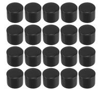 NULYLU 30pcs Black Rubber End Caps for Table Legs round Tube End Plugs with Easy Installation and Antislip Features Flexible Protective Rubber Safety Caps