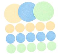 NULYLU 30pcs Makeup Removal Sponge Compressed Cellulose Facial Puff for Cleansing and Brightening Skin Tone Versatile Pulp Sponges for Oil Removal and Makeup Application Mixed Colors