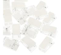 NULYLU 30pcs Small Sticky Clips Wall Tapestry Clips Spring Leaves No Marks Reusable Lightweight Plastic Iron for Events Photo Credential Name Tags