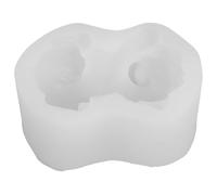 NULYLU 3D DIY Bulldog Mousse Cake Mold White Cookie Cake Mold for Baking Party Dessert
