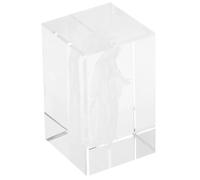 NULYLU 3d Etched Crystal Mary Statue Cube Figurine Sturdy and Proof Decorative Crystal Ornament for Home Decor, Religious and Modern Home Decoration