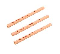 NULYLU 3Pcs A-key Dizi Flute Set for Beginners Lightweight Plastic Clarinet for Children Practice Wind Instrument Membrane Hole