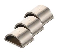 NULYLU 3pcs Copper Ferrule for Violin Bow Repair Half Replacement Parts for Musicians for Diy Instrument Restoration and Maintenance