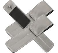 NULYLU 3pcs Eyelash Tweezers Storage Pouch Simple Style Pu Leather Magnetic Snap Button Easy to Open and Close Travel Professional Organizer Case