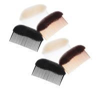 NULYLU 3pcs Hair Volume Base Pad Insert Bun Comb Hair Styling Accessory Assorted Color Nylon Ps Gentle on Scalp Effortless Volume Boost for Office and Home Use and Women