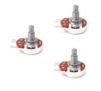 NULYLU 3pcs Knurled Split Shaft Guitar Potentiometers Volume Tone Control Audio Potentiometers for Upgrading Guitar Sound Quality and Performance