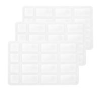 NULYLU 3pcs Mini Brick Mold Set for DIY Sand Table Scene Easy to Clean and Multi-Purpose for Building Accessories and Tiny Brick Crafting in Miniature Landscapes Random Color