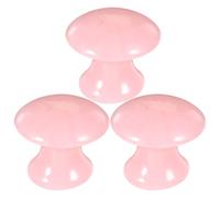 NULYLU 3pcs Mushroom-Shaped Resin Facial Massage Tool Deep Muscle Massage Comfortable Hand Feeling Pink Face Massager for Spa Use and Home Use