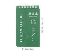 NULYLU 3pcs Paper Vocabulary Writing Notepad English Word Notepad Portable DIY Planning Creative Design Barrier for School Year Students