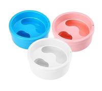 NULYLU 3pcs Plastic Nail Soaking Bowls Home Spa Manicure Nail Art Bowl Gel Polish Remover