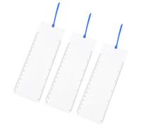 NULYLU 3pcs Plastic Reading Magnifier Bookmark 3X Plastic Fresnel Lens Lightweight Multipurpose PVC Card Magnifying Sheet for Reading Books at Home and Traveling