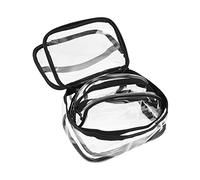 NULYLU 3pcs Portable Makeup Bag Travel Toiletry Organizer for Includes and Half-Moon Bags and Easy to Clean