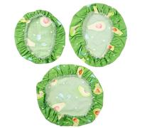 NULYLU 3pcs Reusable Cotton Bowl Covers Elastic Edging Food Wraps Fresh-Keeping Cloths for Outdoor Meals and Leftover Storage Washable and Stretchable Fit Various Bowl