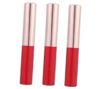 NULYLU 3pcs Silicone Lip Brush Set Lid Round Tip Lip Applicator for Lipstick and Balm Portable Makeup Brushes for Women for Travel and Touch-ups