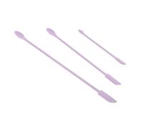 NULYLU 3pcs Small Silicone Spatula Set Mini Makeup Spatulas for Efficient Product Retrieval Portable and Safe for Daily Use for Beauty Products Containers